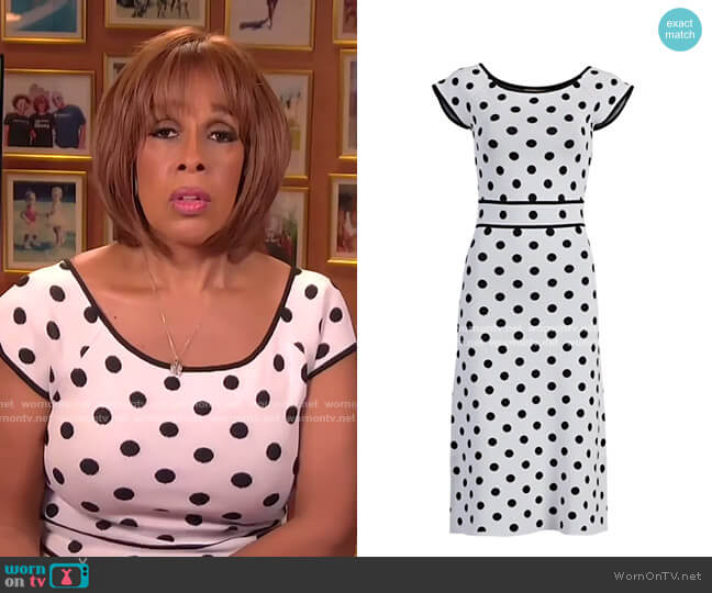eva mendes polka dot dress