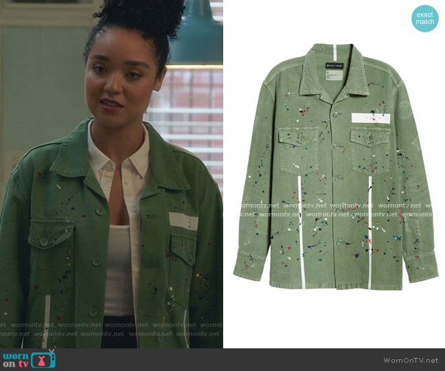 The Carson Fatigue Shirt by Purple worn by Kat Edison (Aisha Dee) on The Bold Type