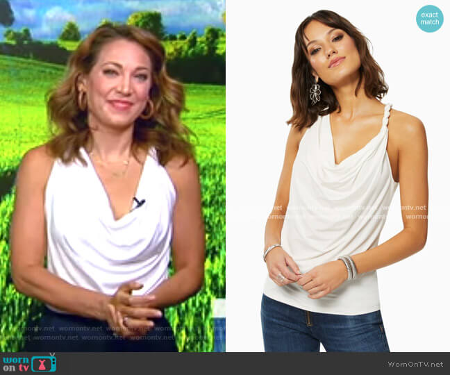 Bryce Top by Ramy Brook worn by Ginger Zee on Good Morning America