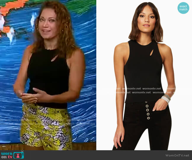 Georgie Top by Ramy Brook worn by Ginger Zee on Good Morning America