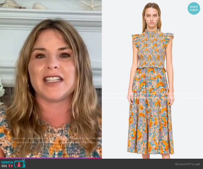 WornOnTV: Jenna’s floral smocked ruffle dress on Today | Jenna Bush