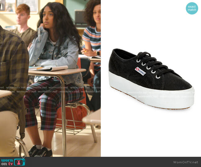 2790 ACOTW Platform Sneakers by Superga  worn by Devi Vishwakumar (Maitreyi Ramakrishnan) on Never Have I Ever