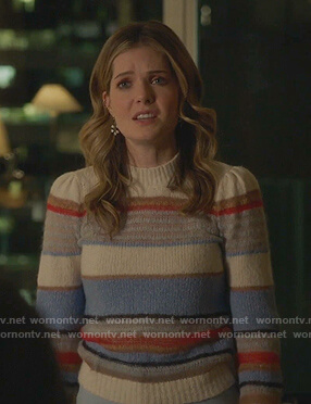 Sutton's striped sweater on The Bold Type