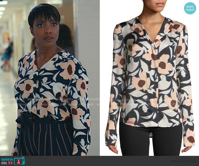 WornOnTV: Helen’s floral blouse on Sweet Magnolias | Heather Headley ...