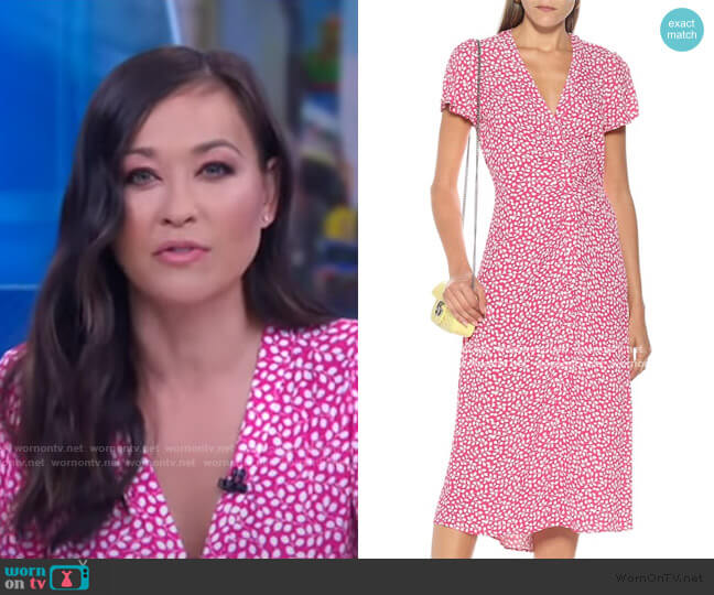 Cecilia Floral Dress by Diane von Furstenberg worn by Eva Pilgrim on Good Morning America