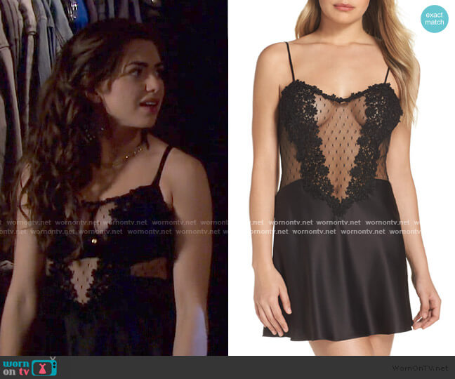 Showstopper Chemise by Flora Nikrooz worn by Ciara Brady (Victoria Konefal) on Days of our Lives