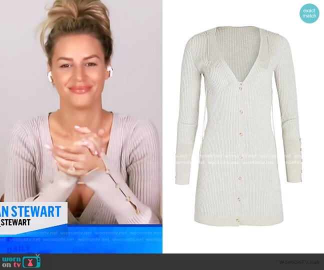 Lauris Cardigan by Jacquemus worn by Morgan Stewart on E! News