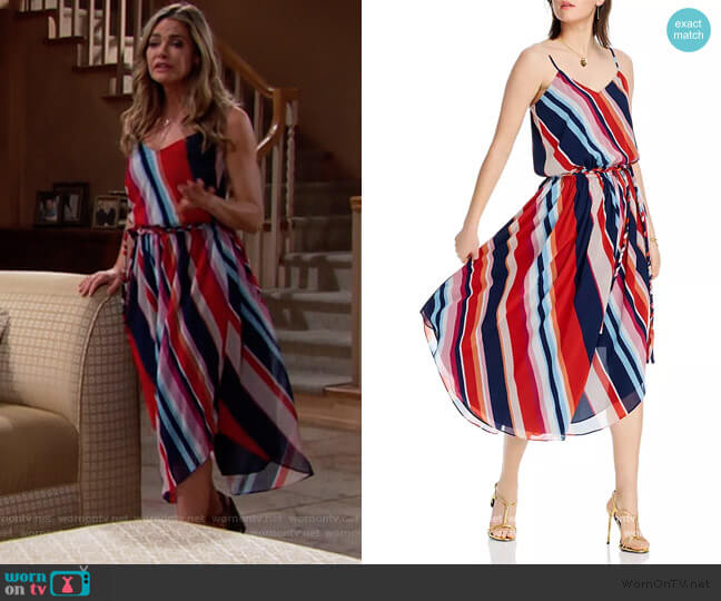 Kim Striped Dress by Lini worn by Shauna Fulton (Denise Richards) on The Bold and the Beautiful