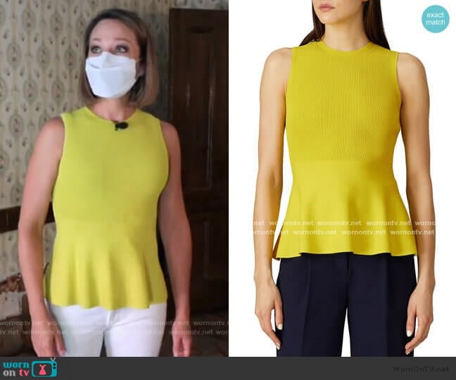 Peplum Top by Theory worn by Dylan Dreyer on Today