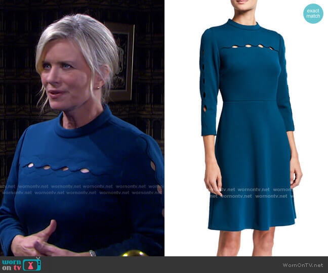 WornOnTV: Kayla’s teal cutout detail dress on Days of our Lives | Mary ...