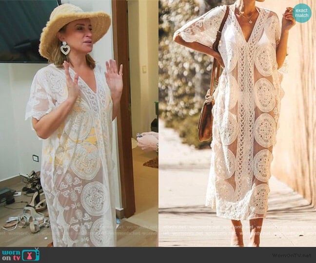 Noelle Cover Up by Sonja worn by Sonja Morgan on The Real Housewives of New York City