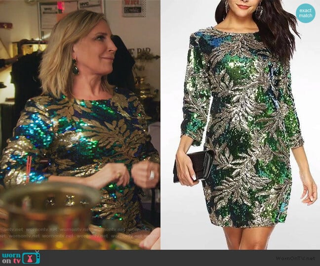 Olympia Sequin Dress by Sonja worn by Sonja Morgan on The Real Housewives of New York City