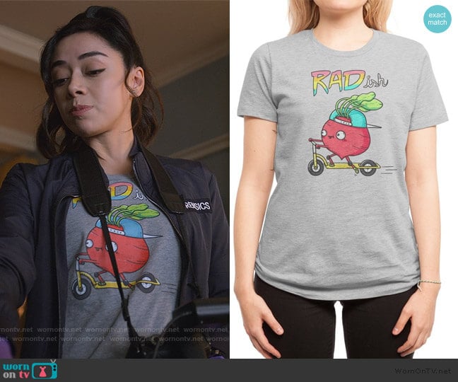 Radish Tee by Lili Batista at Threadless worn by Ella Lopez (Aimee Garcia) on Lucifer