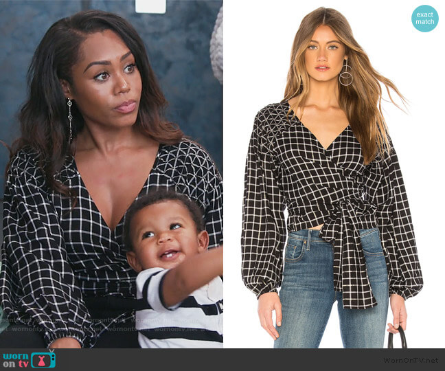 Camille Top by Tularosa worn by Monique Samuels  on The Real Housewives of Potomac