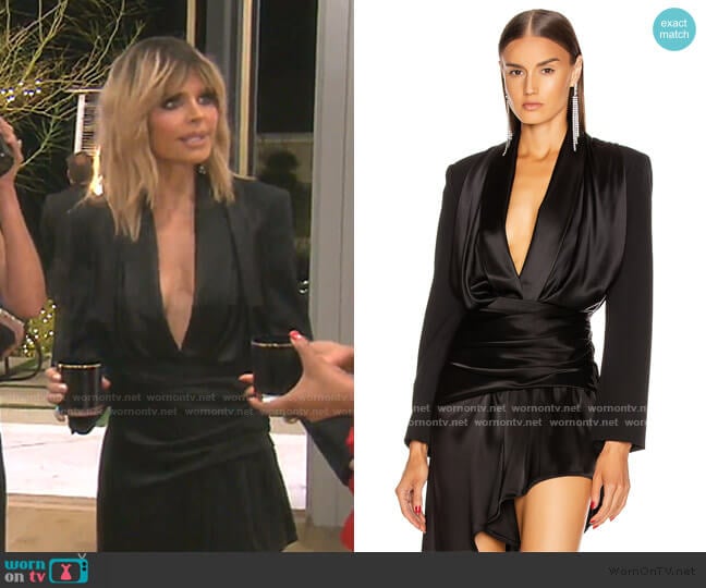 Blazer Hybrid Bodysuit by Alexander Wang worn by Lisa Rinna on The Real Housewives of Beverly Hills