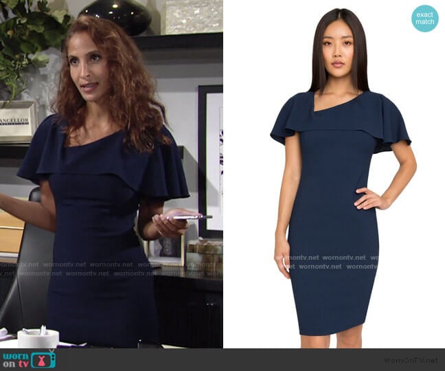 Ollie Sheath Dress by Black Halo worn by Lily Winters (Christel Khalil) on The Young and the Restless