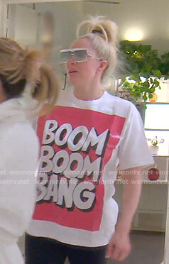 Erika's Boom Boom Bang tee on The Real Housewives of Beverly Hills