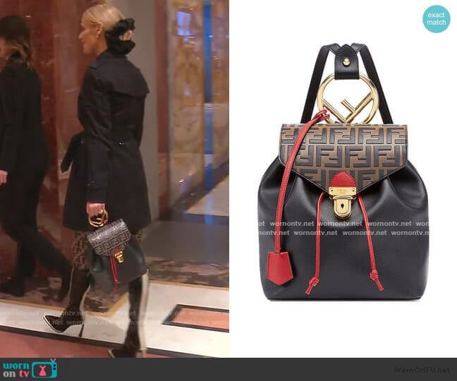 FF Flap Backpack by Fendi worn by Dorit Kemsley on The Real Housewives of Beverly Hills