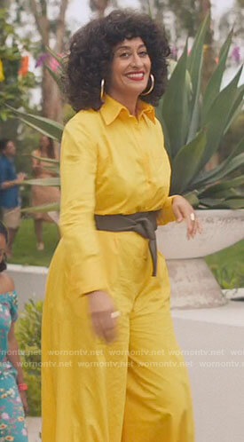 Grace's yellow jumpsuit on The High Note