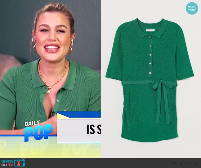 MAMA Ribbed Top by H&M worn by Carissa Loethen Culiner on E! News