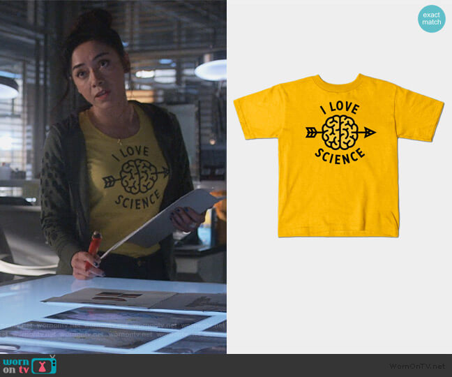 I Love Science T-Shirt by Steppeua at Teepublic worn by Ella Lopez (Aimee Garcia) on Lucifer