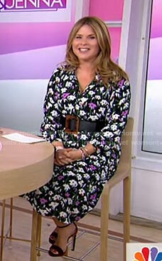 Jenna’s black floral dress on Today