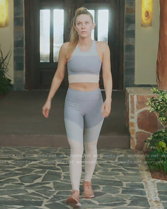 Leah’s sports bra and leggings on The Real Housewives of New York City