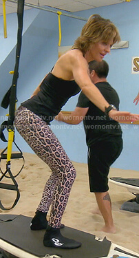 Lisa’s leopard print leggings on The Real Housewives of Beverly Hills