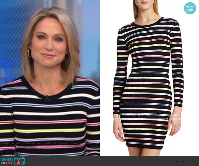 Wornontv Amys Multicolor Striped Dress On Good Morning America Amy Robach Clothes And 