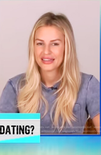 Morgan’s acid washed tee on E! News Daily Pop