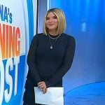 Jenna’s black knit midi dress on Today