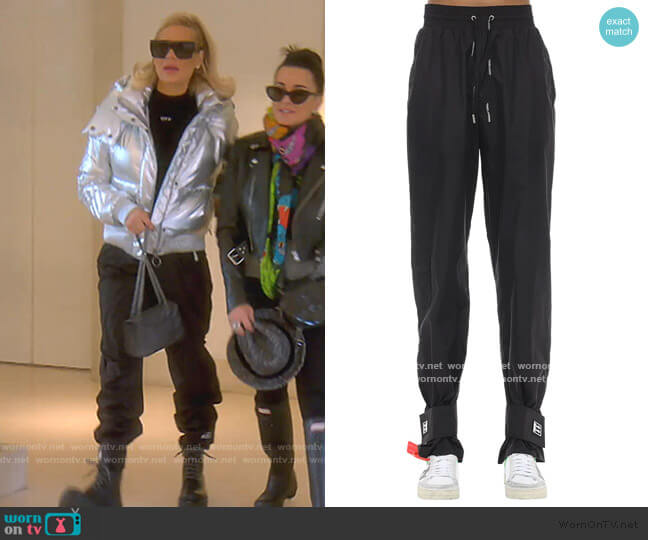 WornOnTV: Dorit’s silver puffer jacket and black sunglasses on The Real ...