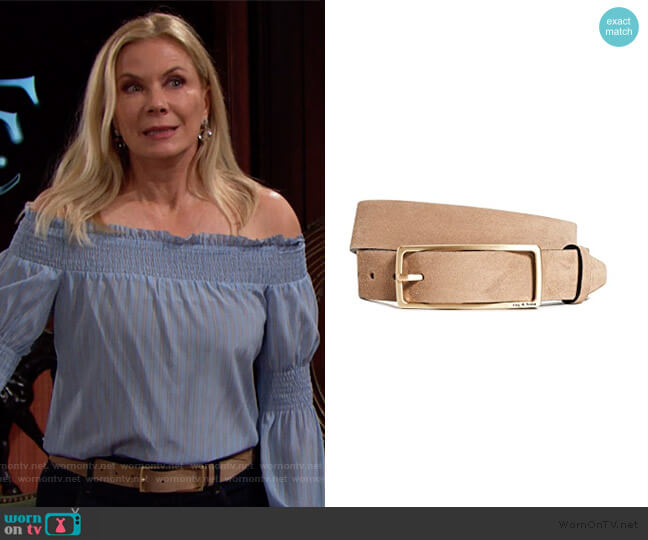 Rebound Belt by Rag and Bone worn by Brooke Logan (Katherine Kelly Lang) on The Bold and the Beautiful