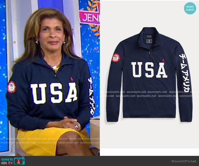 WornOnTV: Hoda’s navy USA sweatshirt on Today | Hoda Kotb | Clothes and ...