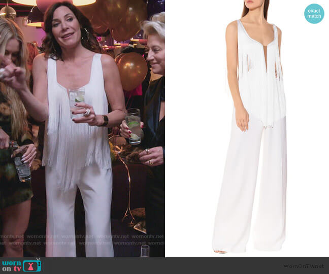 Danika fringe cady jumpsuit by Stella McCartney worn by Luann de Lesseps  on The Real Housewives of New York City