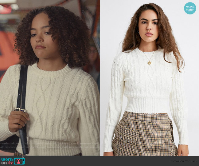 Chloe Knit Sweater by Urban Outfitters worn by Tabitha Foster (Quintessa Swindell) on Trinkets