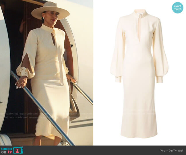 Victoria Beckham Midi Dress with Front Slit worn by Grace Davis (Tracee Ellis Ross) on The High Note