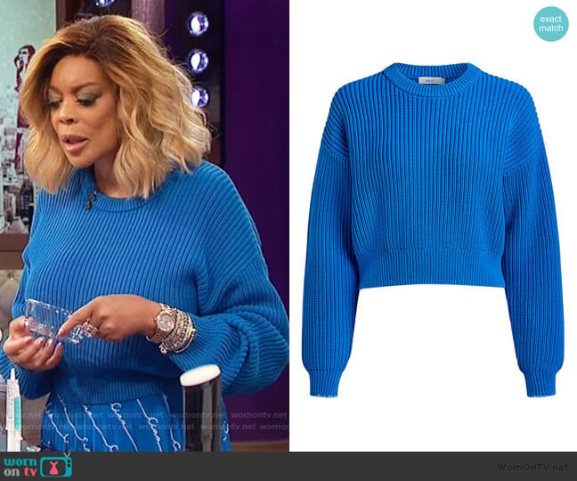 Jeremy Cropped Sweater by A.L.C. worn by Wendy Williams on The Wendy Williams Show