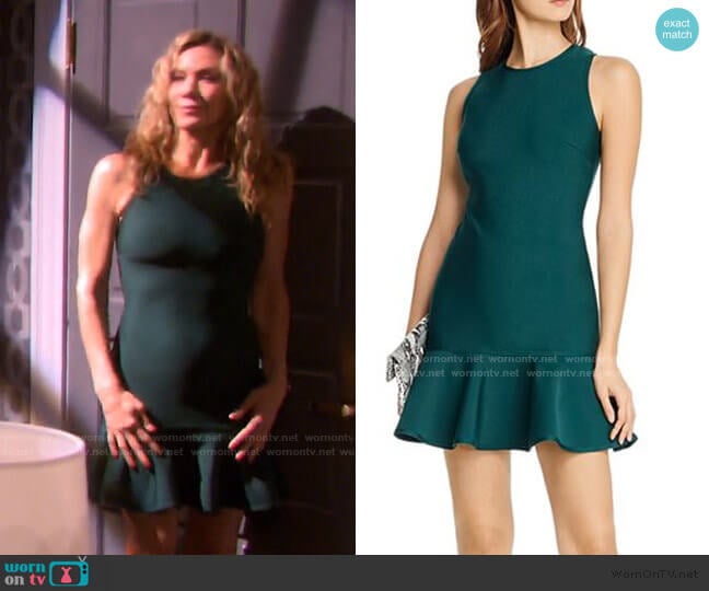 Ruffled Body-Con Dress by Aqua worn by Kristen DiMera (Stacy Haiduk) on Days of our Lives