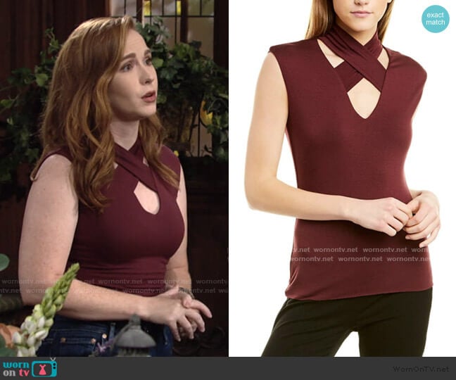 Martina Top by Bailey 44 worn by Mariah Copeland (Camryn Grimes) on The Young and the Restless