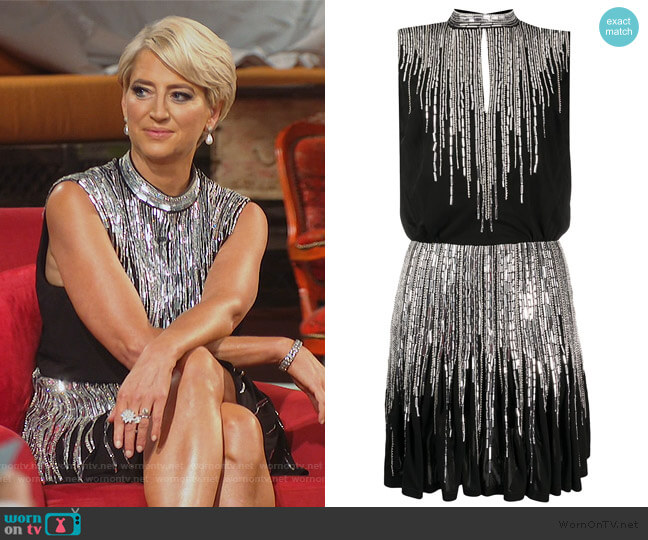 Embellished Mini Dress by Balmain worn by Dorinda Medley  on The Real Housewives of New York City
