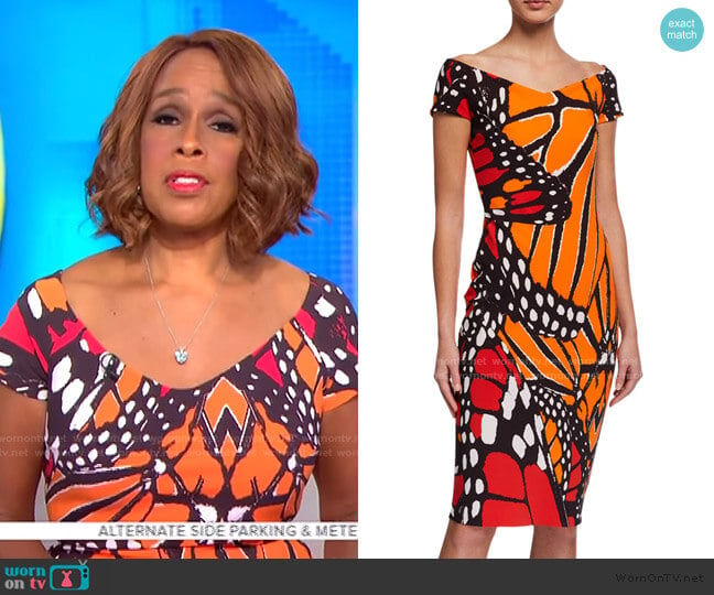 WornOnTV: Gayle’s butterfly print dress on CBS This Morning | Gayle ...