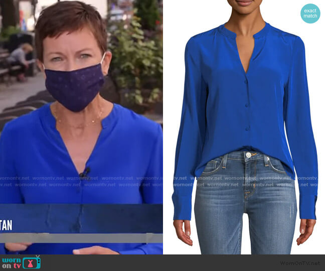 WornOnTV: Stephanie’s blue v-neck blouse on Today | Clothes and ...