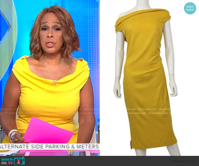 Dosa Dress by Escada worn by Gayle King  on CBS Mornings
