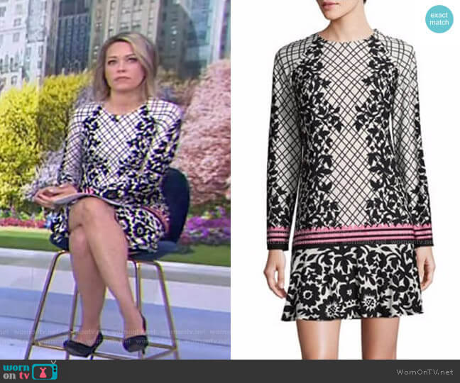 Floral Ruffled Shift Dress by Eliza J worn by Dylan Dreyer  on Today