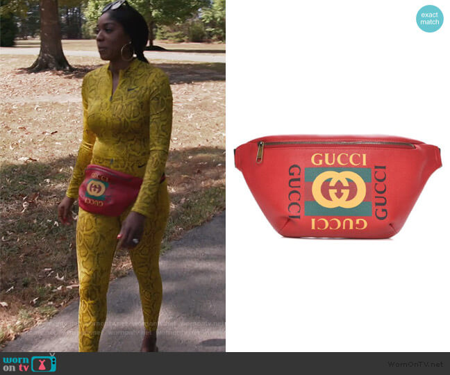 Logo Belt Bag by Gucci worn by Wendy Osefo on The Real Housewives of Potomac