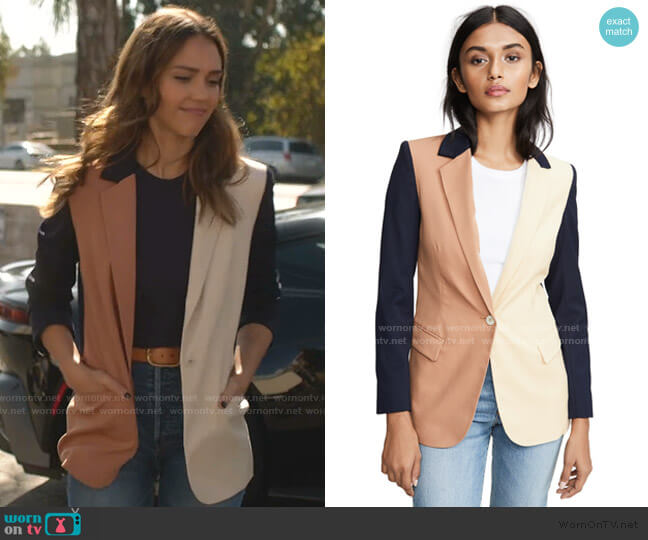 WornOnTV: Nancy’s colorblock blazer on LA’s Finest | Jessica Alba ...