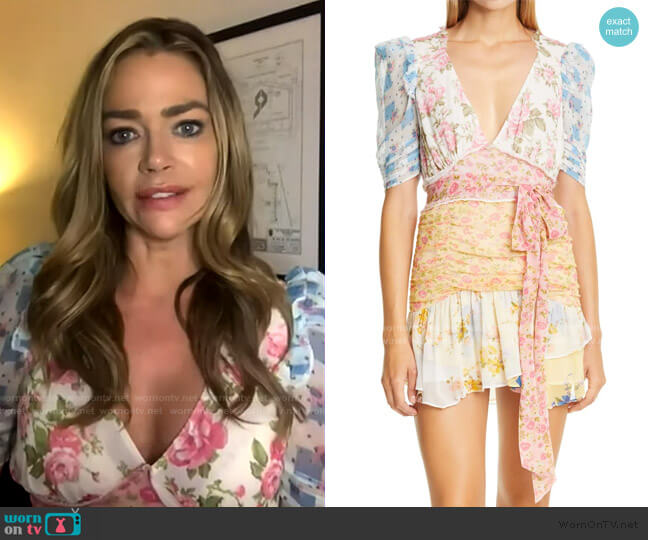 Arlo Dress by LoveShackFancy worn by Denise Richards on The Real