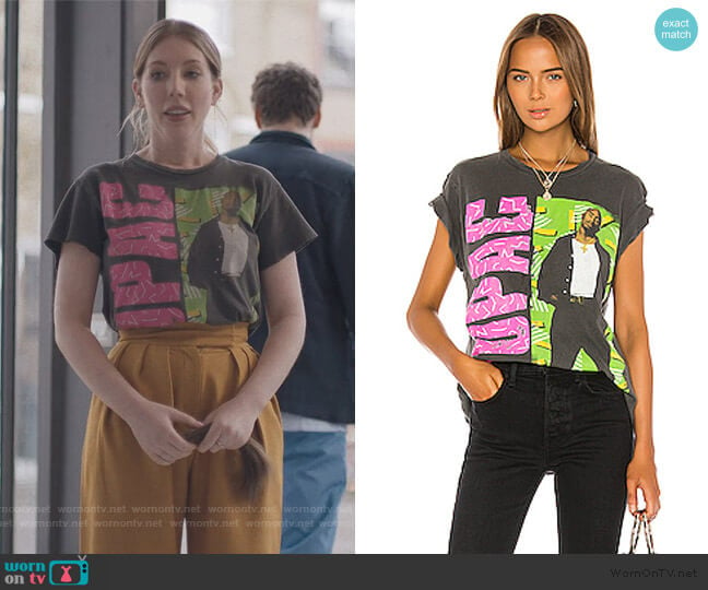 Tupac All Eyez On Me Tee by Madeworn worn by Katherine (Katherine Ryan) on The Duchess