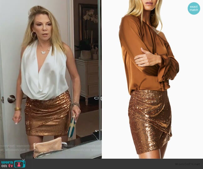 Grant Skirt by Ramy Brook worn by Ramona Singer on The Real Housewives of New York City